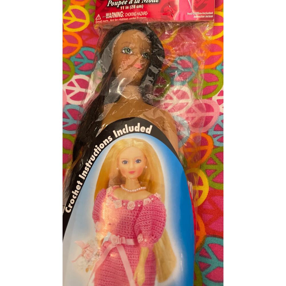 Fibre Craft 11" Celebration Cotillion Doll with Crochet Doll Dress Pattern